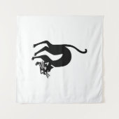drohende Katze Wandteppich (Vorderseite (Horizontal))