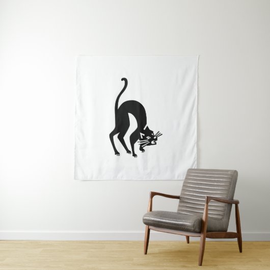 drohende Katze Wandteppich (Beispiel)