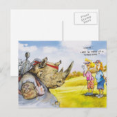 Drohende Menschen Postkarte (Vorne/Hinten)