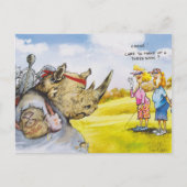 Drohende Menschen Postkarte (Vorderseite)