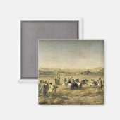 Drohende Weizen in Algerien, 1853 Magnet (Vorderseite/Rückseite)