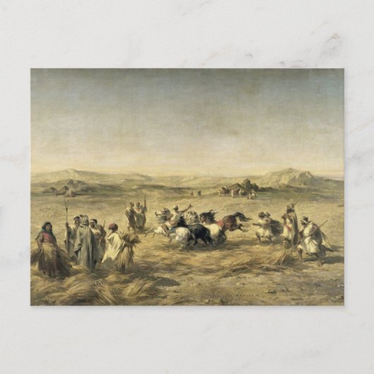 Drohende Weizen in Algerien, 1853 Postkarte (Vorderseite)