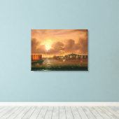 Drohender Himmel, Bucht von New York Leinwanddruck (Insitu (Holzboden))