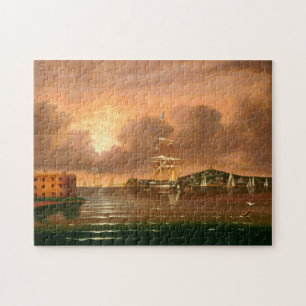 Drohender Himmel, Bucht von New York Puzzle
