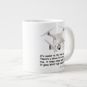 Drohne Answers Jumbo Tasse (Vorderseite Rechts)