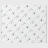 Drohne auf Weiß Geschenkpapier (Flach)