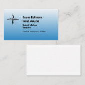 Drohne-Betreiber mit Symbol auf Blau Visitenkarte (Vorne/Hinten)