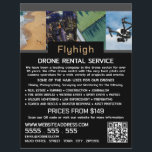 Drohne Collage Banner, Drone Rental Company Flyer<br><div class="desc">Drohne Collage Banner,  Drone Rental Company Werbung Flyer durch den Business Card Store.</div>