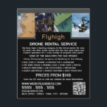 Drohne Collage Banner, Drone Rental Company Flyer<br><div class="desc">Drohne Collage Banner,  Drone Rental Company Werbung Flyer durch den Business Card Store.</div>