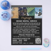 Drohne Collage Banner, Drone Rental Company Flyer (Einzeln)