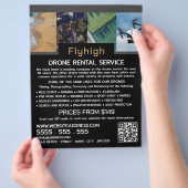 Drohne Collage Banner, Drone Rental Company Flyer (Hand)
