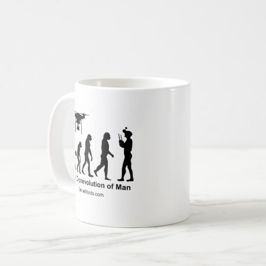 Drohne-Evolution des Mannes Kaffeetasse (Vorderseite Links)