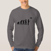 Drohne-Evolutions-lange Hülse T-Shirt (Vorderseite)