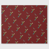 Drohne-Fliegen Geschenkpapier (Flach)