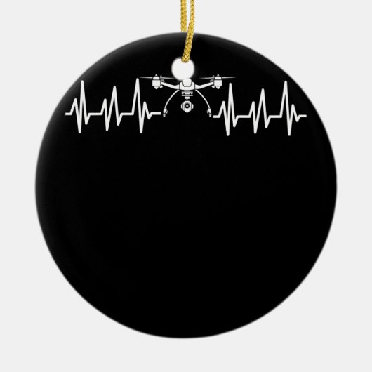 Drohne für Men Multicopter Boy Kids FPV Pilot Keramik Ornament (Vorne)