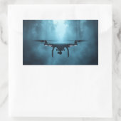 Drohne in Foggy Forest Sticker (Tasche)