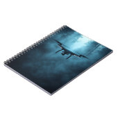 Drohne in Misty Forest Spiral Notebook Notizblock (Linke Seite)