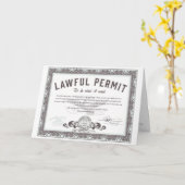 Drohne-Jagd-Erlaubnis-Karte Karte (Gelbe Blume)