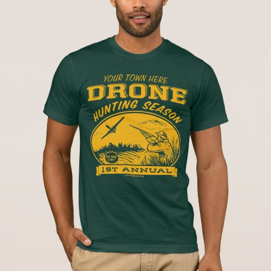 Drohne-Jagd-Jahreszeit-kundengerechte Shirts (Vorderseite)