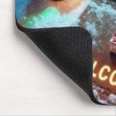 Drohne liefert ein Weihnachtsgeschenk Mousepad (Ecke)