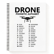 Drohne NATO-Telefonalphabet – Weißer Graph