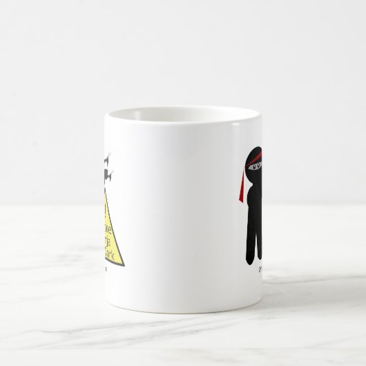 Drohne Ninja bei der Arbeit Kaffeetasse (Mittel)