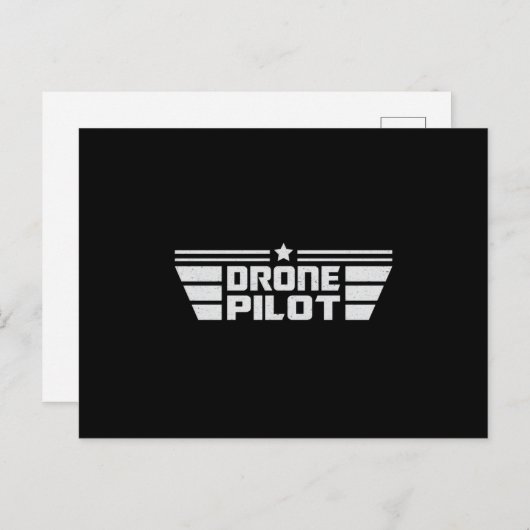 Drohne Pilot Camera Quadcopter FPV Drohnen Geschen Postkarte (Vorne/Hinten)