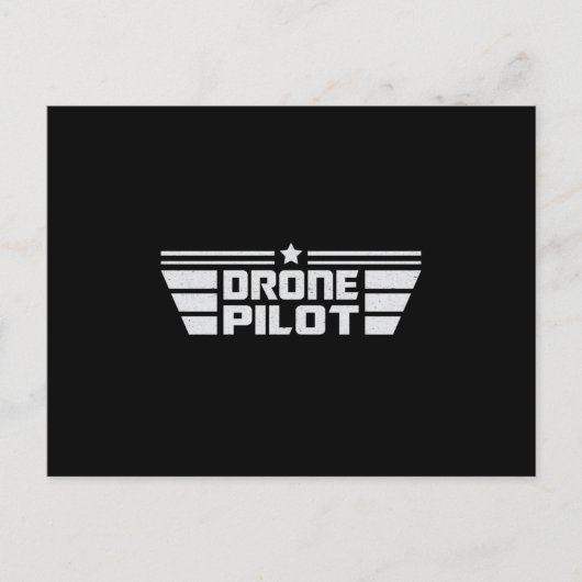 Drohne Pilot Camera Quadcopter FPV Drohnen Geschen Postkarte (Vorderseite)