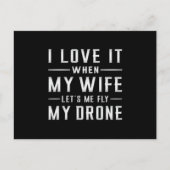 Drohne Pilot Dronen Quadcopter FPV-Kamera Geschenk Postkarte (Vorderseite)