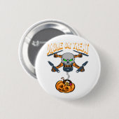 Drohne Pilot Halloween Kostümtrick oder Geschenkgu Button (Vorne & Hinten)