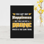 Drohne Pilot Quadcopter Camera Dronen FPV Geschenk Karte (Gelbe Blume)