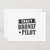 Drohne Pilot Quadcopter Dronen FPV Funny Gift Postkarte (Vorne/Hinten)