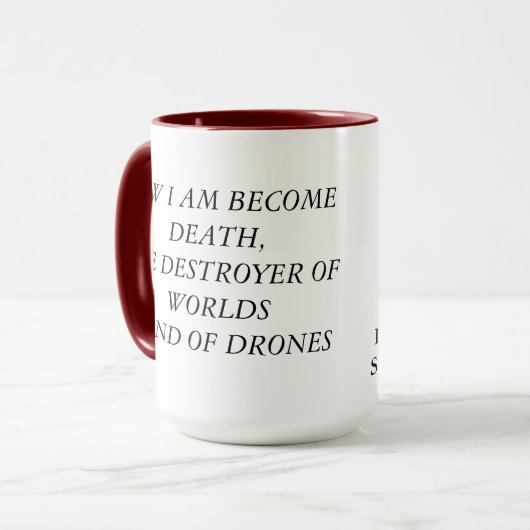 Drohne-Smackdown-SiegChalice Tasse (Vorderseite Links)