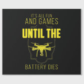 Drohne zu fliegen ist mein Spiel Geschenkpapier (Flach)