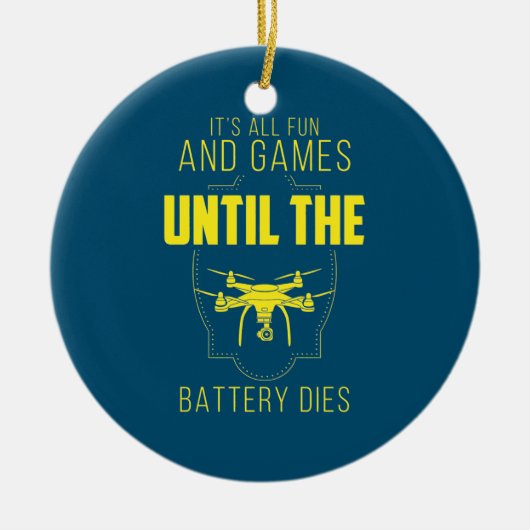 Drohne zu fliegen ist mein Spiel Keramik Ornament (Vorne)