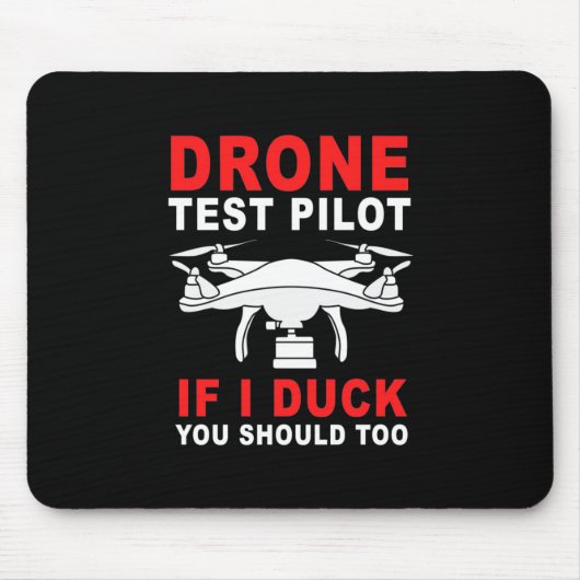 Drohnen-Testpilot Mousepad (Vorne)