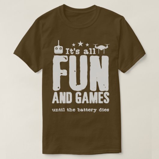 Drohnenanführungsdrossel Drohnen Akku-Remote-Kontr T-Shirt (Design vorne)