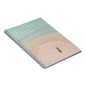 Drohnenansicht, rosa Beach Vacation. Notizblock (Rechte Seite)