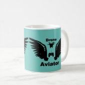 Drohnenaviator Kaffeetasse (VorderseiteRechts)