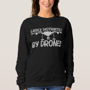 Drohnendesign für Männer Helikopter-Chopper Sweatshirt
