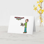 Drohnenfliegen Karte (Gelbe Blume)