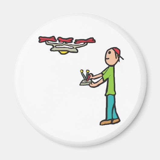 Drohnenflug Magnet (Vorne)