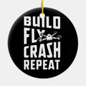 Drohnengeschenke für Männer mit Kopter-Multicopter Keramik Ornament (Hinten)