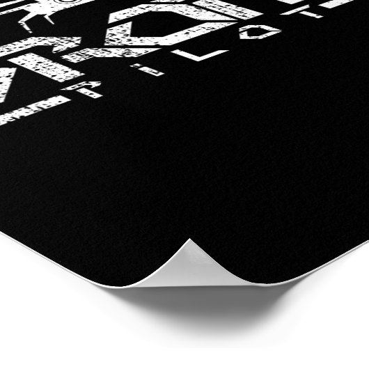 Drohnengift Quadcopter Poster (Ecke)