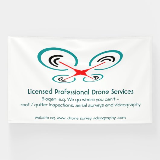 Drohneninspektion und Videodienst, Pilot Operator Banner (Horizontal)
