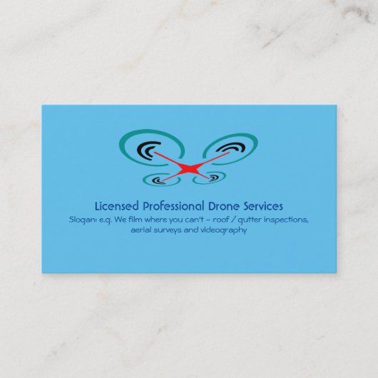 Drohneninspektion und Videodienst, Pilot Operator Visitenkarte (Vorderseite)