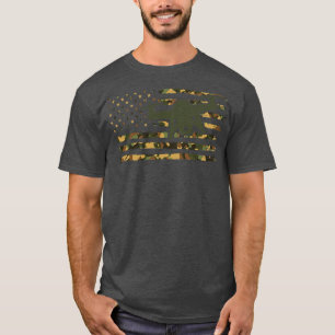 Drohnennopilot Camo Drohnenbediener Amerikanische T-Shirt