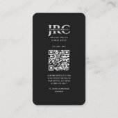 Drohnenoperator UAV Pilot Black Silver Modern Visitenkarte (Rückseite)