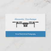 Drohnenpilot und Luftfotografie Visitenkarte (Vorderseite)