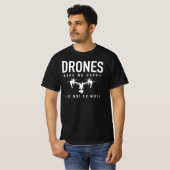 Drohnenpilot - Vor dem Frag - Quadcopter T-Shirt (Vorne ganz)